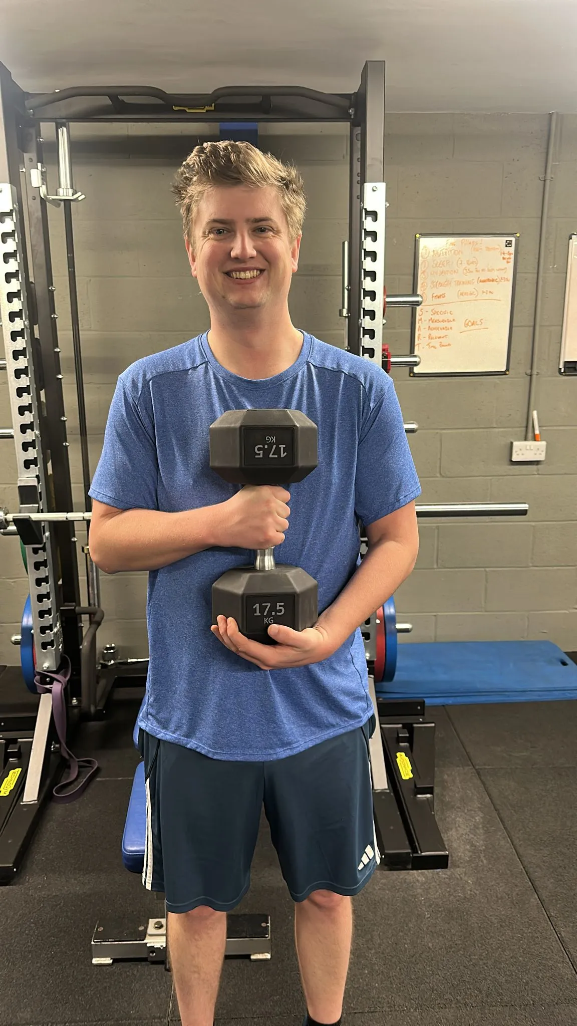 Evan after training at VH&F