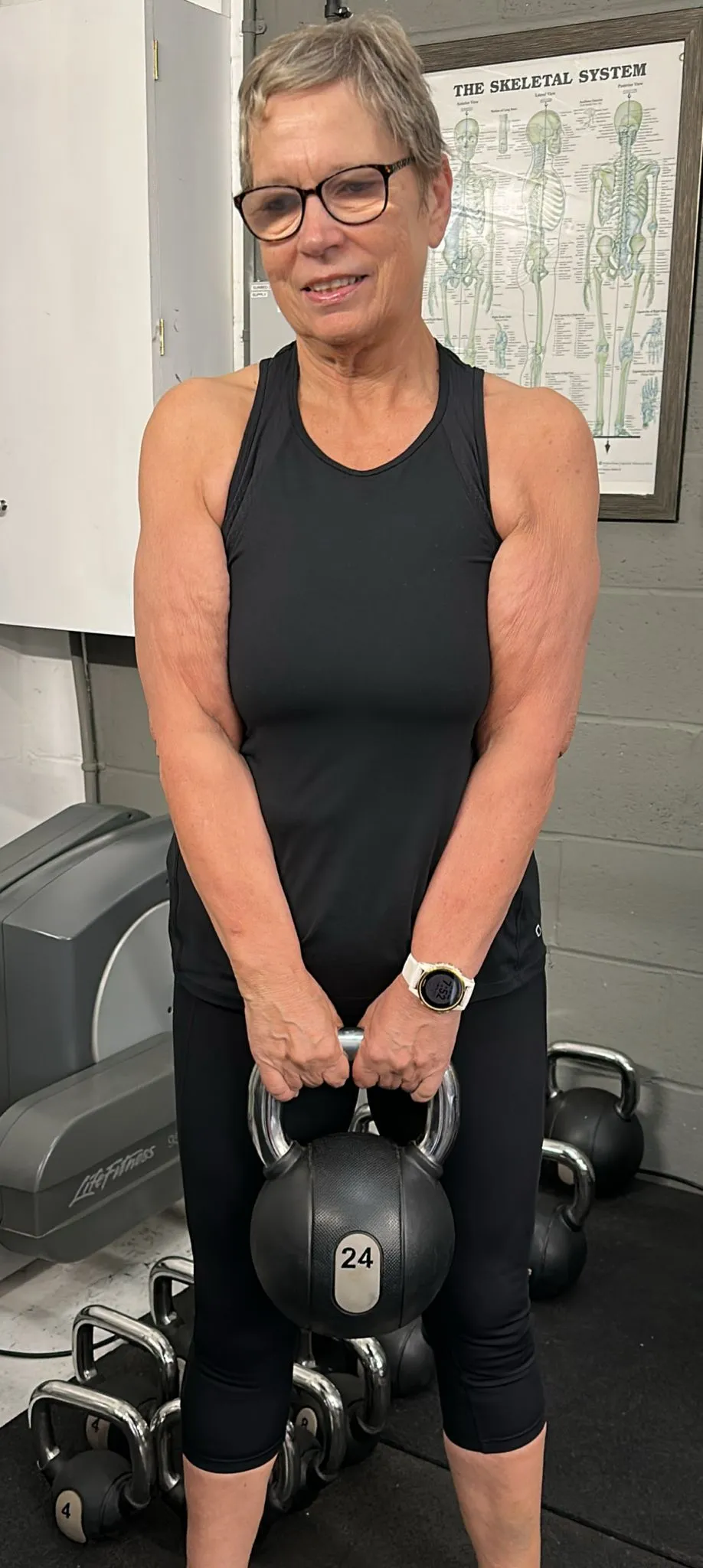 Sue after training at VH&F